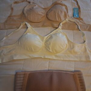 Seamless Comfort Wireless Bra - Cream & Beige